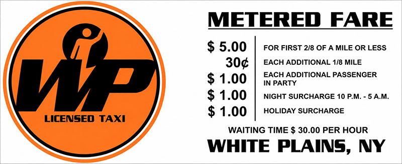 WP Taxi Metered Fare